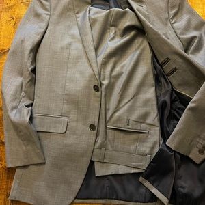 Bar III Suit Jacket Blazer Pants 100% Wool Macy’s 38L